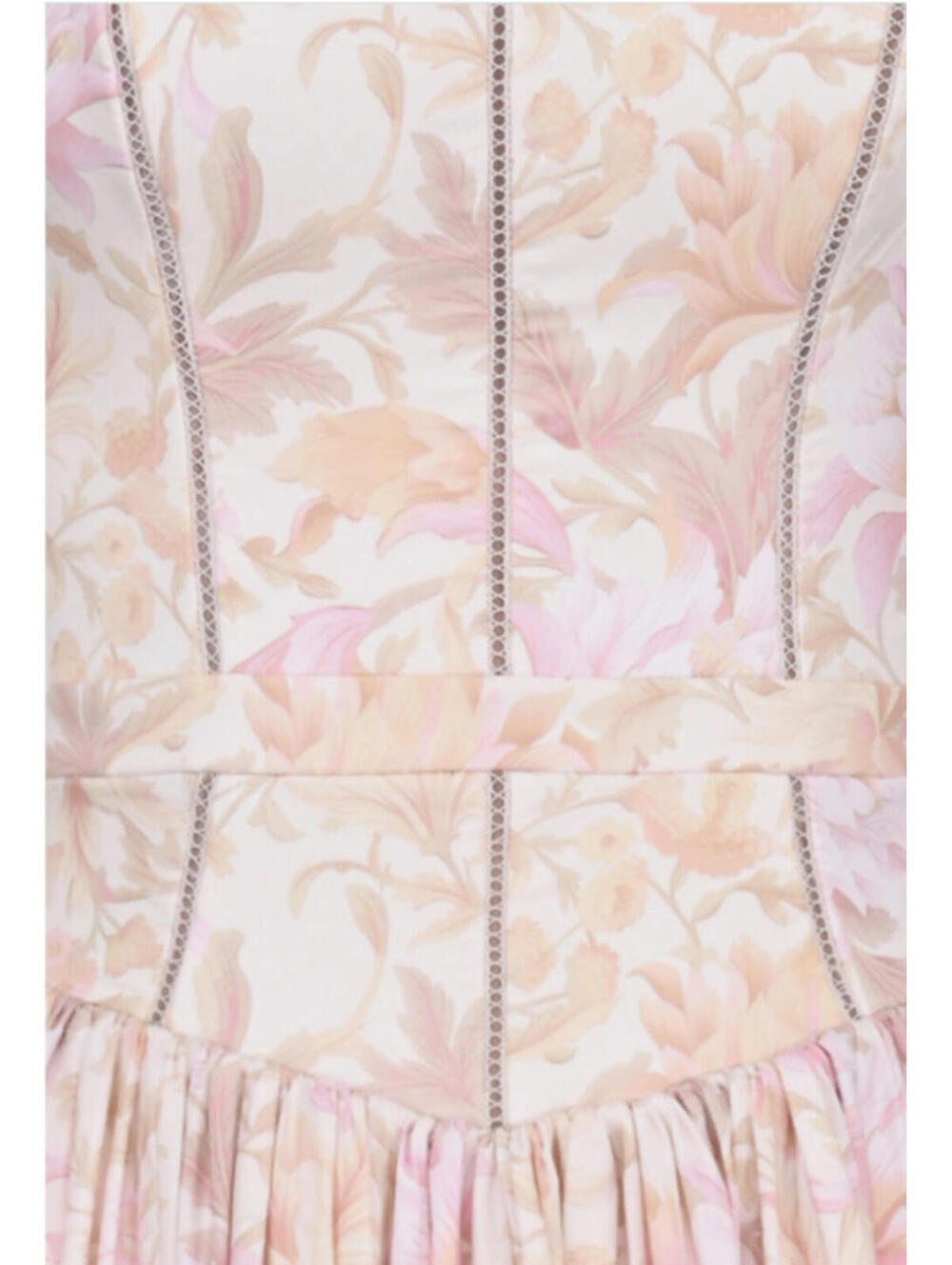 NEW, House of CB Ysabella Floral Maxi Sundress in Peach Floral Sz L #LD281 - Picture 4 of 10